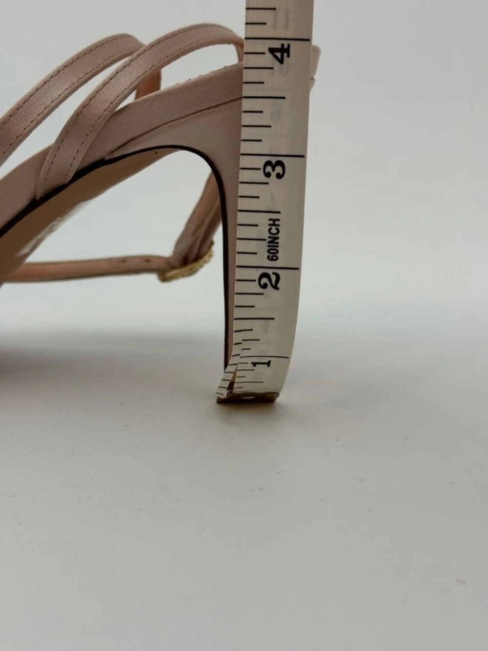 J. Crew Blush Satin Strappy Slingback Heels